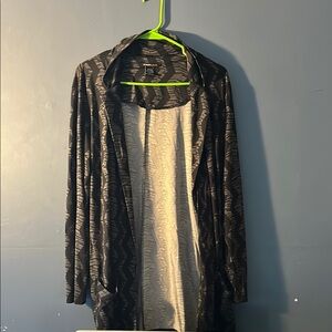 Women's Black and Gray Sweater